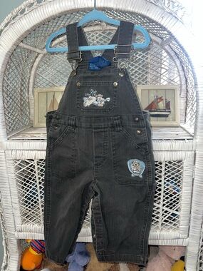 Vintage Y2K little legend little pilot bear overalls